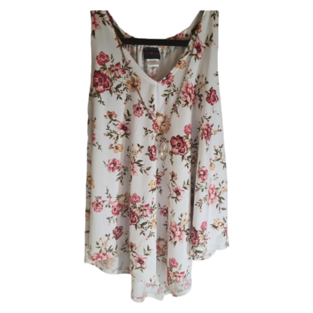 First love skeevekess floral blouse size Large